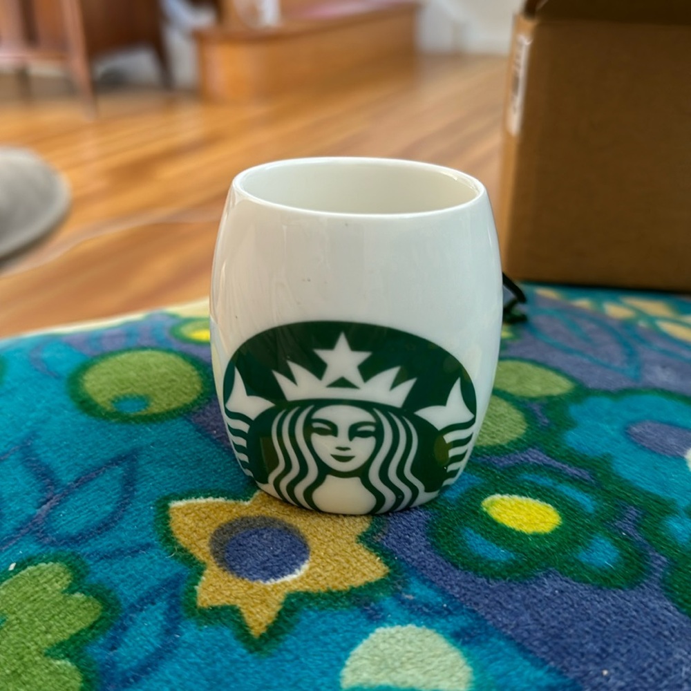NWT Starbucks Ceramic Coffee Mug Ornament